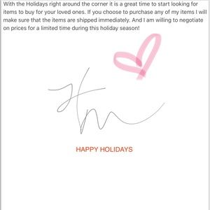 Limited time holiday sale!